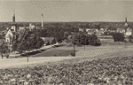 Widok oglny Krzystkowic w latach 60  (39 kb)